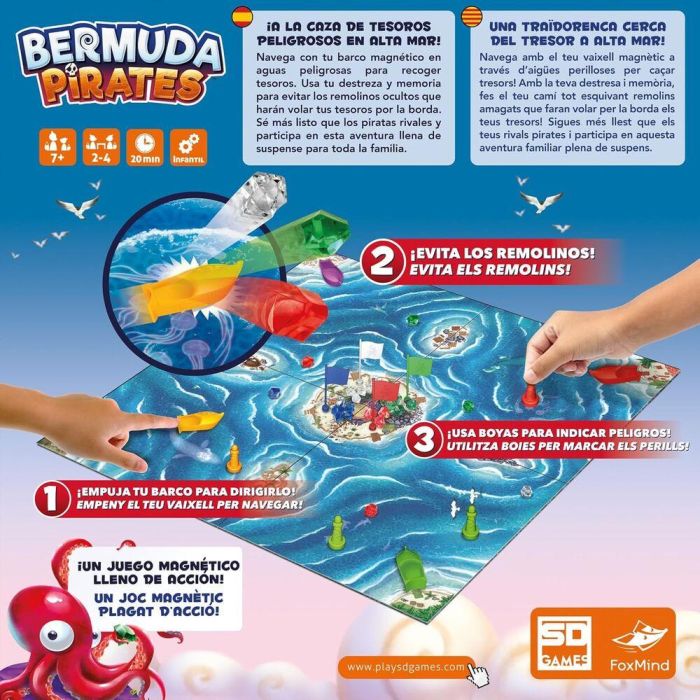 Juego de mesa Bermuda Piratas español 4