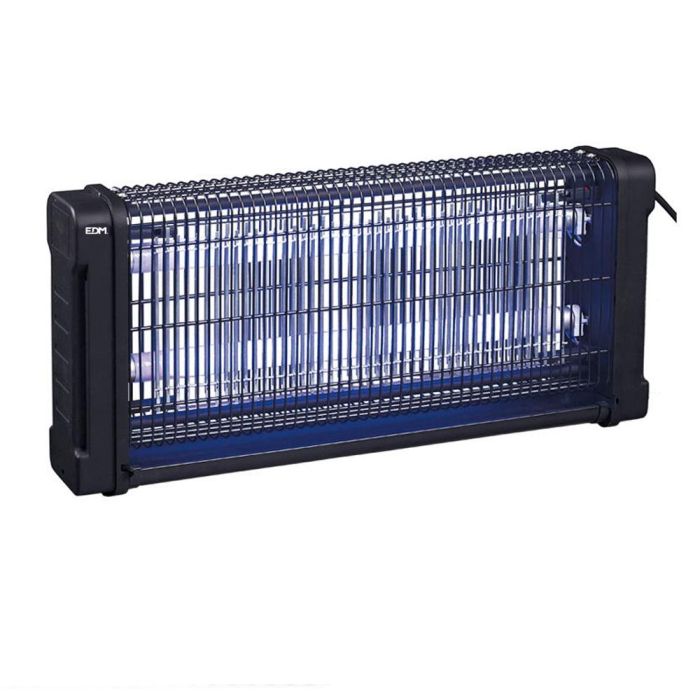 Mata insectos profesional eléctrico 2x10w 80m² 43,7x10x26,5cm 340° color negro edm Mata insectos profesional eléctrico 2x10w 80m² 43,7x10x26,5cm 340° color negro edm