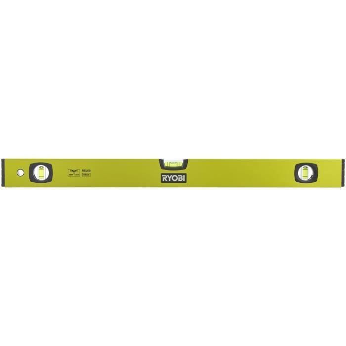 Ryobi RYO4058546392208 - Nivel de burbuja - 60 cm, precisión 0,5 mm/m Ryobi RYO4058546392208 - Nivel de burbuja - 60 cm, precisión 0,5 mm/m