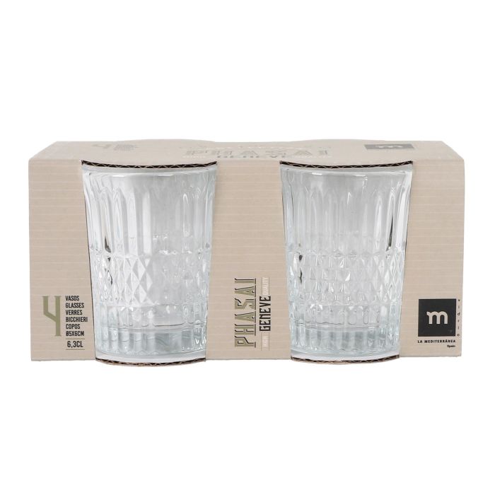 Set 4 Vasos Chupitos 63Ml "Phasai Geneve" Md (24 Cajas) 1 Set 4 Vasos Chupitos 63Ml "Phasai Geneve" Md (24 Cajas) 1