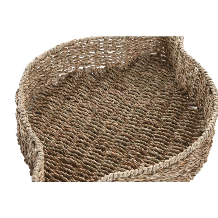 Centro Mesa Tropical DKD Home Decor Natural Verde 32 x 8 x 33 cm Set de 2 (2 Unidades) 1 Centro Mesa Tropical DKD Home Decor Natural Verde 32 x 8 x 33 cm Set de 2 (2 Unidades) 1