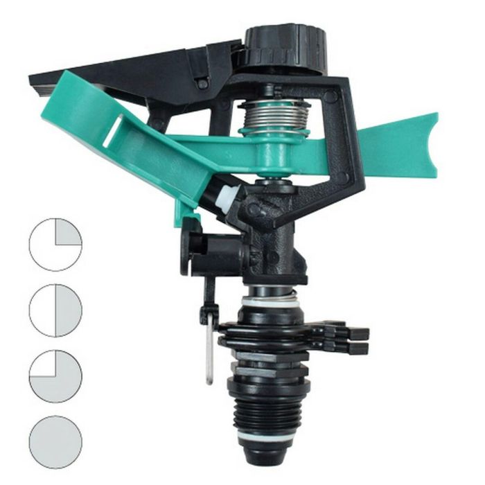 Aspersor de Riego Ferrestock SEC-CIR Negro M1/2" Plástico duro Aspersor de Riego Ferrestock SEC-CIR Negro M1/2" Plástico duro