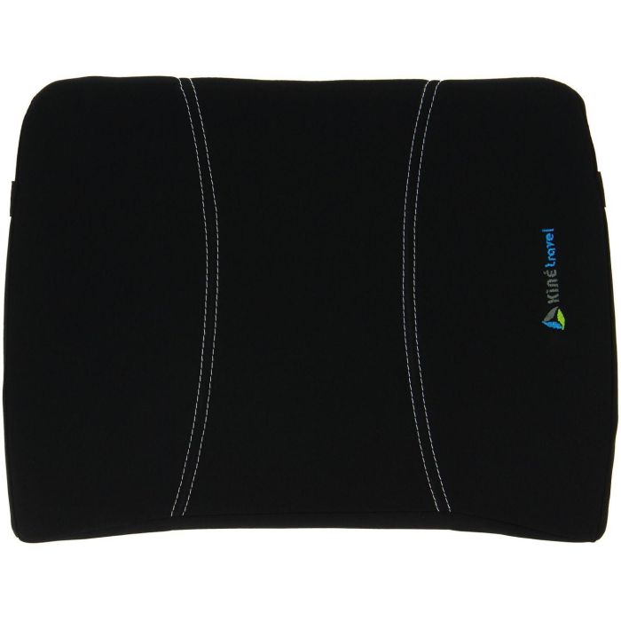 Kine Travel Cojín Lumbar Ergonómico para Espalda Baja, Aprobado por Fisioterapeuta, Reduce Dolor, con Sujeción Elástica, 36x27x6 cm