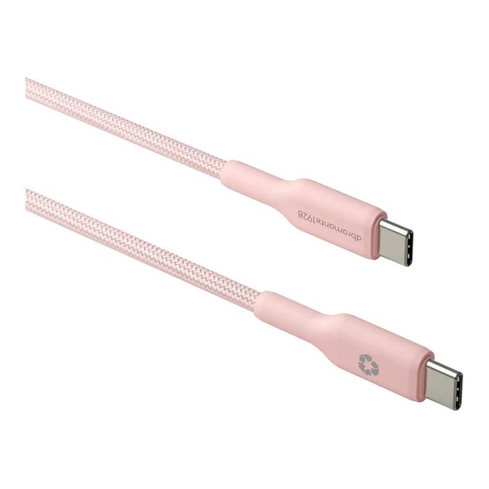 dbramante1928 re-charge CB20CCPI7206 - Cable USB-C a USB-C 1.5 m, Macho a Macho, 60W, Carga Rápida, Trenzado, Rosa 2 dbramante1928 re-charge CB20CCPI7206 - Cable USB-C a USB-C 1.5 m, Macho a Macho, 60W, Carga Rápida, Trenzado, Rosa 2