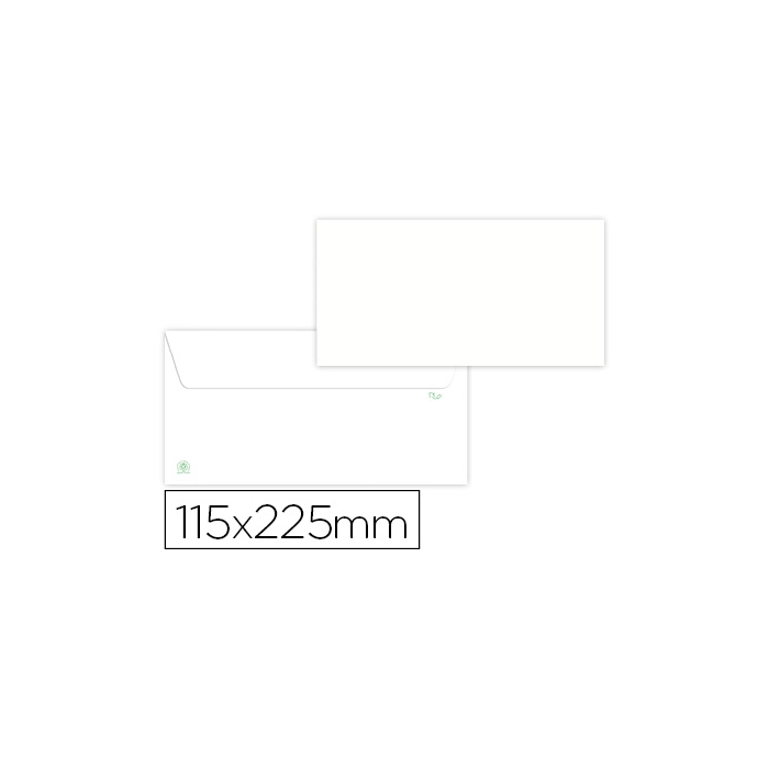 Liderpapel Sobre Blanco 115x225 mm Tira de Silicona Papel Reciclado 90 gr Caja 500 Unidades 0 Liderpapel Sobre Blanco 115x225 mm Tira de Silicona Papel Reciclado 90 gr Caja 500 Unidades 0