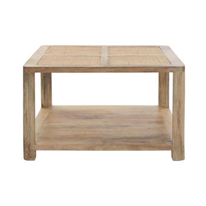 Mesa de Centro DKD Home Decor Marrón claro Madera de mango 76 x 76 x 45 cm 1