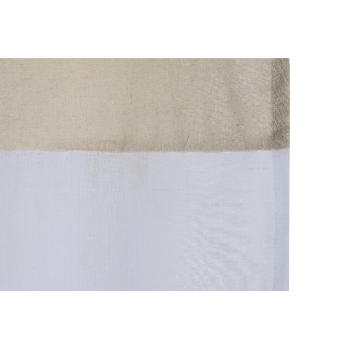 Cortina Boho DKD Home Decor Blanco Natural 260 x 140 cm (2 Unidades) 2