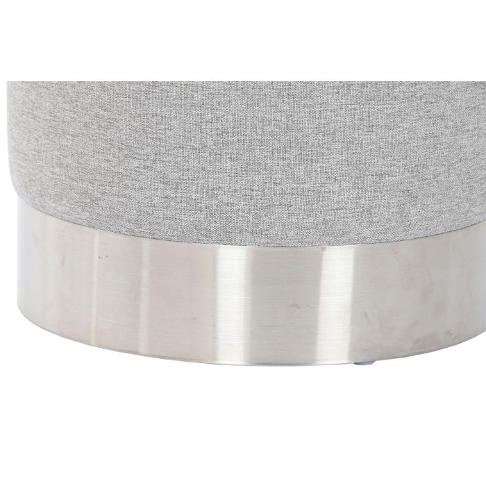 DKD Home Decor Reposapiés Gris Plateado 35 x 42 x 35 cm 3