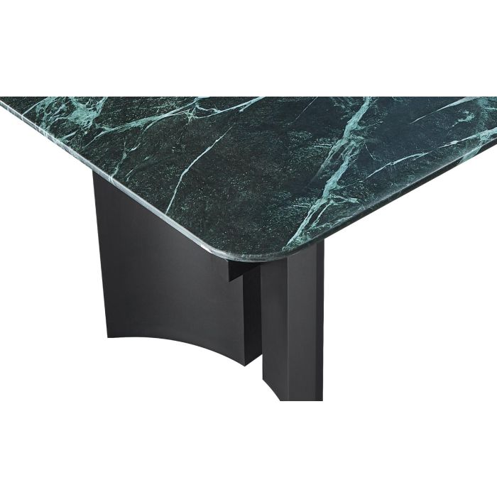 Mesa Comedor Moderno DKD Home Decor Negro Verde 100 x 76 x 200 cm 2