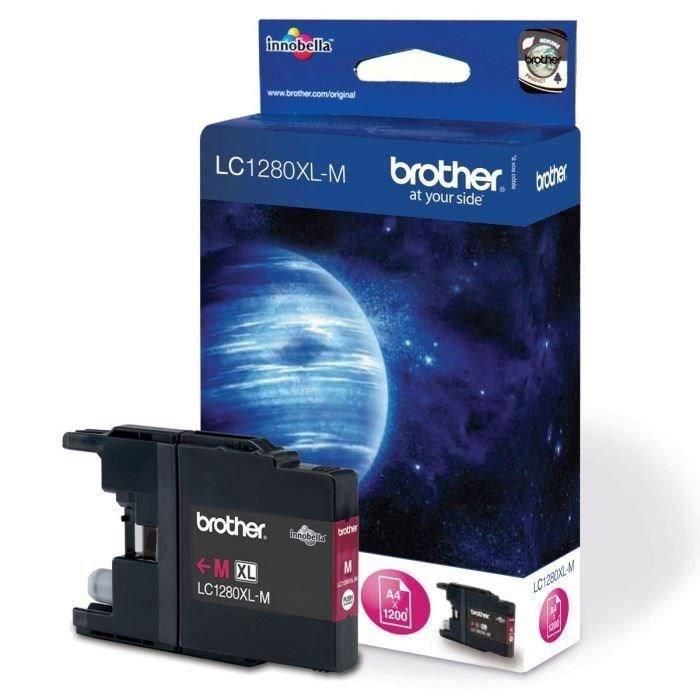 Brother LC1280XL Cartucho de tinta magenta de alta capacidad / 1200 páginas Compatible MFC-J6510DW, MFC-J6710DW, MFC-J6910DW Brother LC1280XL Cartucho de tinta magenta de alta capacidad / 1200 páginas Compatible MFC-J6510DW, MFC-J6710DW, MFC-J6910DW