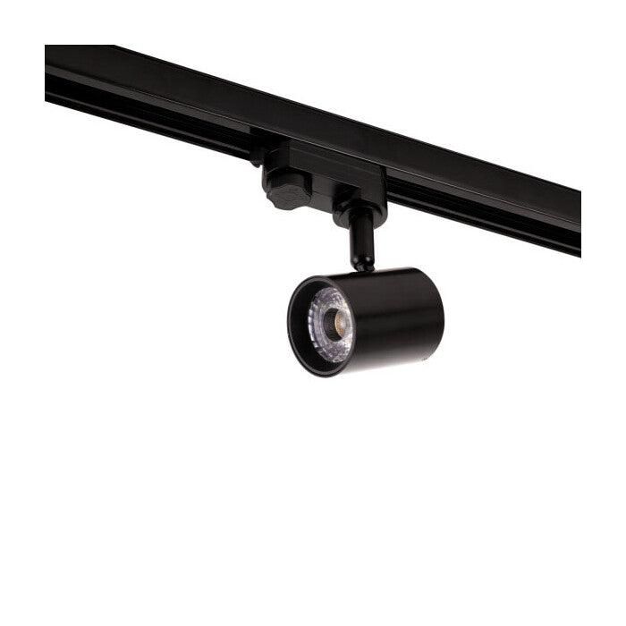 Foco de Carril LED Multiángulo Regulable 5CCT 10W 800Lm CRI90 Trifásico IP20 Apertura 15-60° [1916-TRL10W-M]