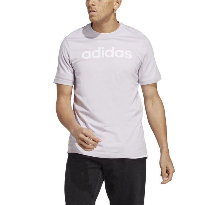 Camiseta de Manga Corta Hombre Adidas Essentials Lila 5