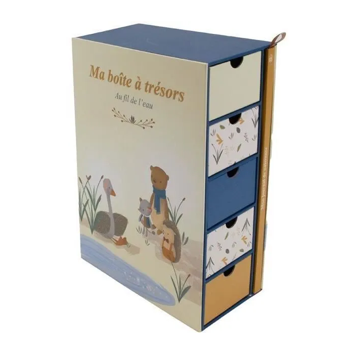 Domiva Cofre AU FIL DE L'EAU - Cofre del tesoro + Diario de nacimiento DOM3700948338025 0 Domiva Cofre AU FIL DE L'EAU - Cofre del tesoro + Diario de nacimiento DOM3700948338025 0