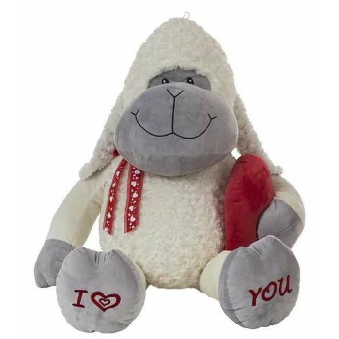 Peluche oveja amour con corazón 38 cm