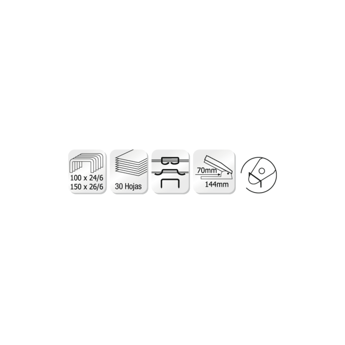 KANGARO Grapadora KGN335 Nowa 335s Colores Surtidos 30 Hojas 1