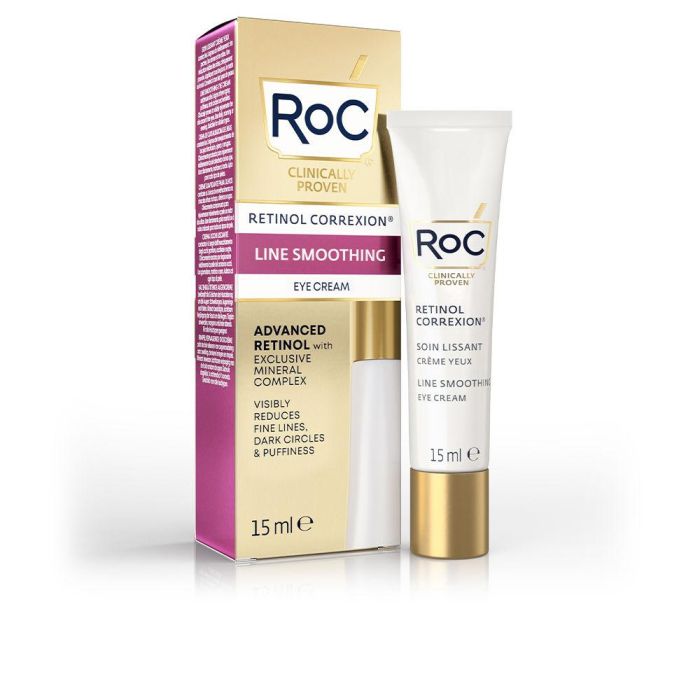 Roc LINE SMOOTHING ADVANCED RETINOL Contorno de Ojos Anti Ojeras y Bolsas, 15 ml 1
