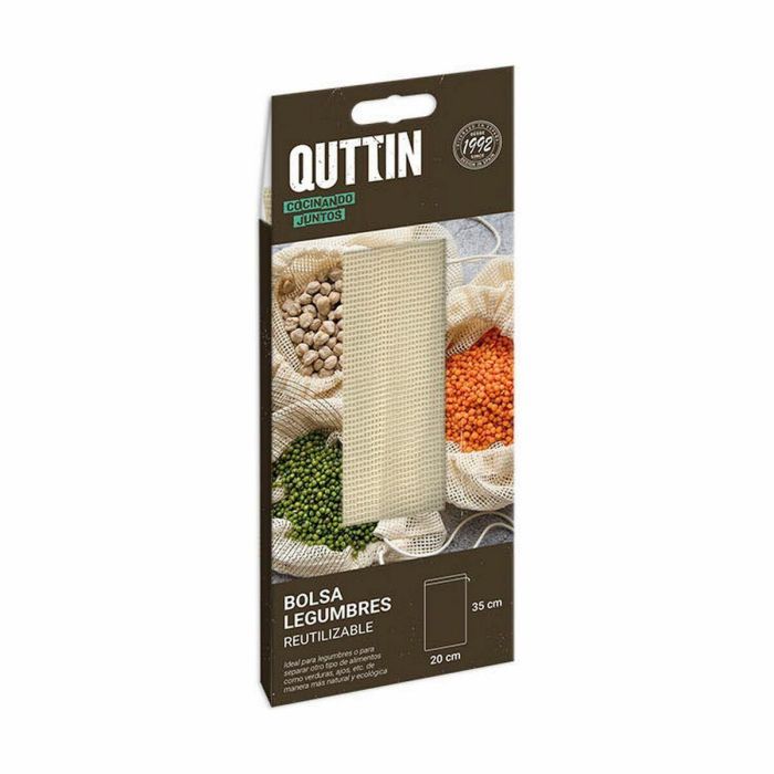 Bolsa Reutilizable para Alimentos Quttin Legumbres 35 x 20 cm (48 Unidades) 2