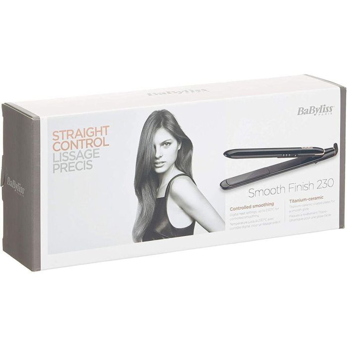 Babyliss ST250E Plancha de Pelo Smooth Finish Placas Cerámica Titanio 25mm Temperatura 230°C | Alisado Rápido & Brillo 4 Babyliss ST250E Plancha de Pelo Smooth Finish Placas Cerámica Titanio 25mm Temperatura 230°C | Alisado Rápido & Brillo 4