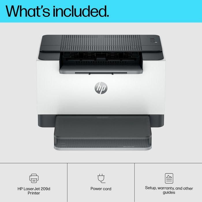 HP Impresora LaserJet M209d - Impresión Rápida B/N a Doble Cara, Compacta y Productiva