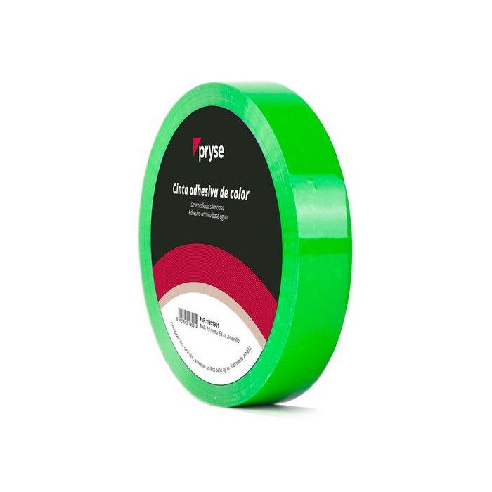 Cinta Adhesiva Pryse Opp 19X63 Verde 6 unidades