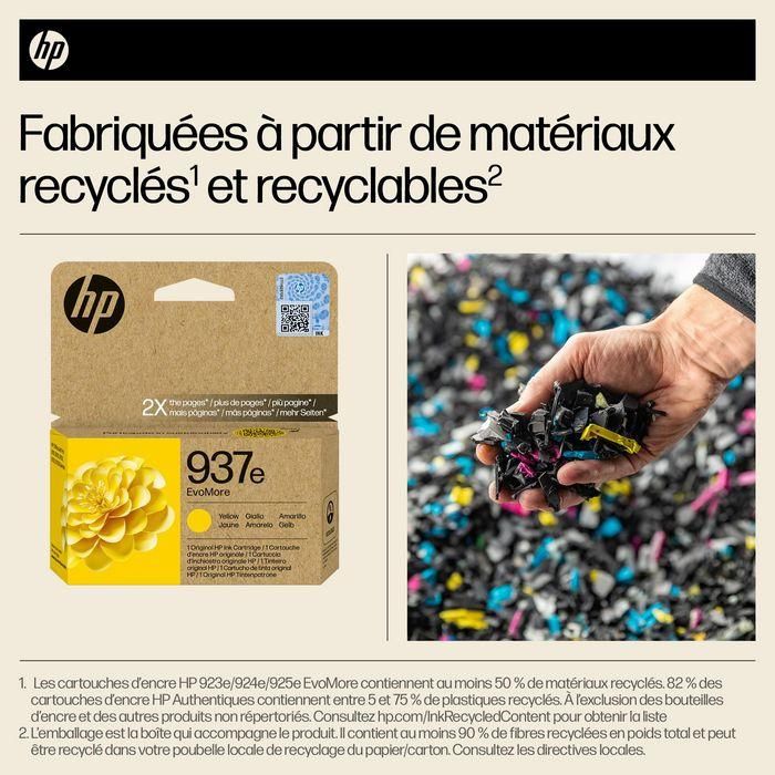 HP 937e EvoMore Yellow Original Ink Cartridge 26 HP 937e EvoMore Yellow Original Ink Cartridge 26