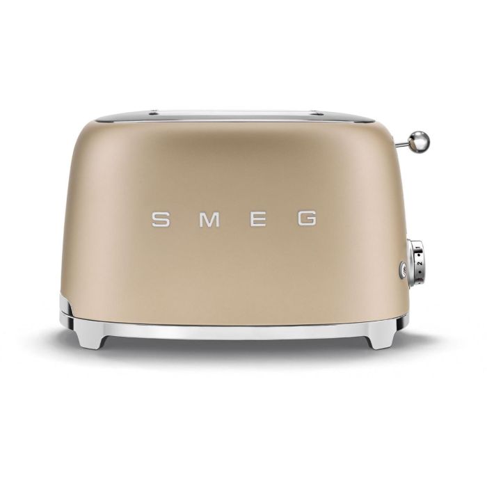 SMEG TSF01CHMEU Tostadora 2 Rebanadas Champagne Plástico Acero Inoxidable con Funciones Descongelar y Recalentar 0 SMEG TSF01CHMEU Tostadora 2 Rebanadas Champagne Plástico Acero Inoxidable con Funciones Descongelar y Recalentar 0