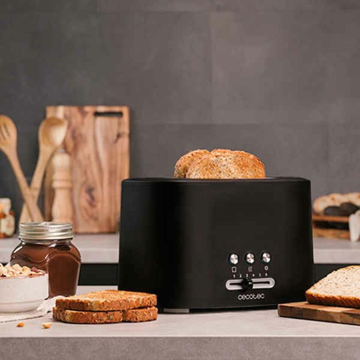 Tostadora Cecotec Toast&Taste 9000 Double 980 W Negro 4 Tostadora Cecotec Toast&Taste 9000 Double 980 W Negro 4