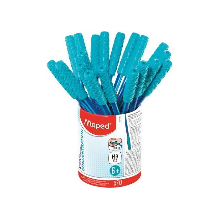 Lapiz De Grafito Maped Kidy Learn Concentracion - Hb Bote De 20