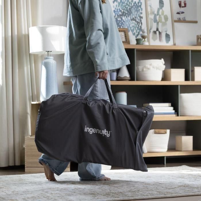 Ingenuity ING74451168541 Happy Belly Rock-to-Bounce Asiento para Bebé con Música, Vibraciones, Arco de Actividad Extraíble y Peluche Cebra 4