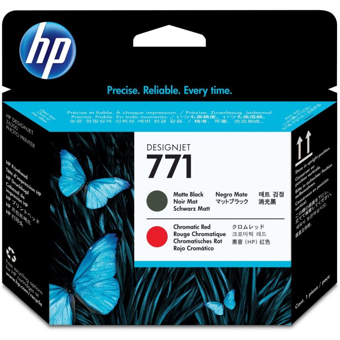 HP DesignJet Z6200/771 Cabezal negro mate/rojo cromatico