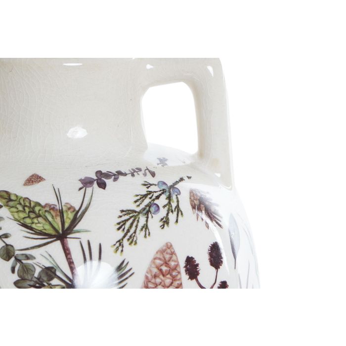 Jarron Alpino DKD Home Decor Blanco Verde 17 x 22 x 17 cm (2 Unidades) 1