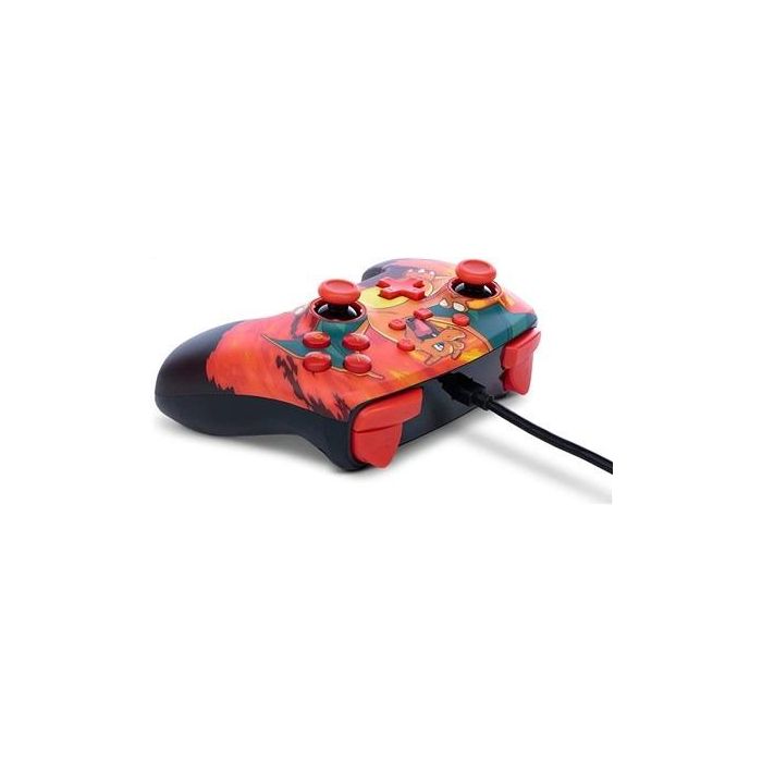 Power A NSGP0040-02 Mando con Cable Mejorado para Nintendo Switch - Diseño Charizard Vortex, Compatible con Switch OLED y Switch 3