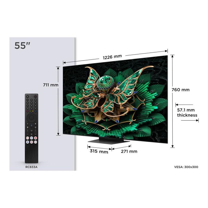 Smart TV TCL 55C7K 55" 4K Ultra HD HDR QD Mini LED