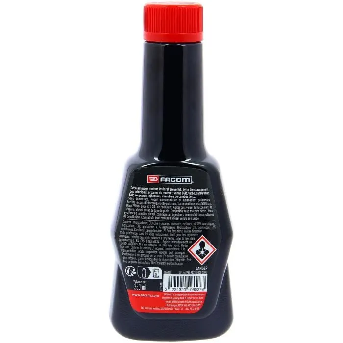 Facom Limpiador Integral para Motor Diesel - Agente Desincrustante Preventivo de Alto Rendimiento, Limpia sin Desmontar - 250ml 1