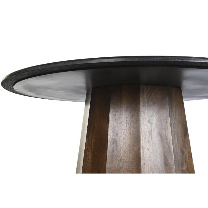 DKD Home Decor Mesa de Comedor Cuadrada Moderna Madera de Mango y Mármol Negro Marrón 120x120x76 cm Desmontable 3 DKD Home Decor Mesa de Comedor Cuadrada Moderna Madera de Mango y Mármol Negro Marrón 120x120x76 cm Desmontable 3