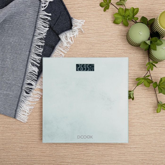 DCook Báscula de Baño Gallery hasta 180 kg - 28x28x2.5 cm, Vidrio Templado con Temperatura Ambiente 3