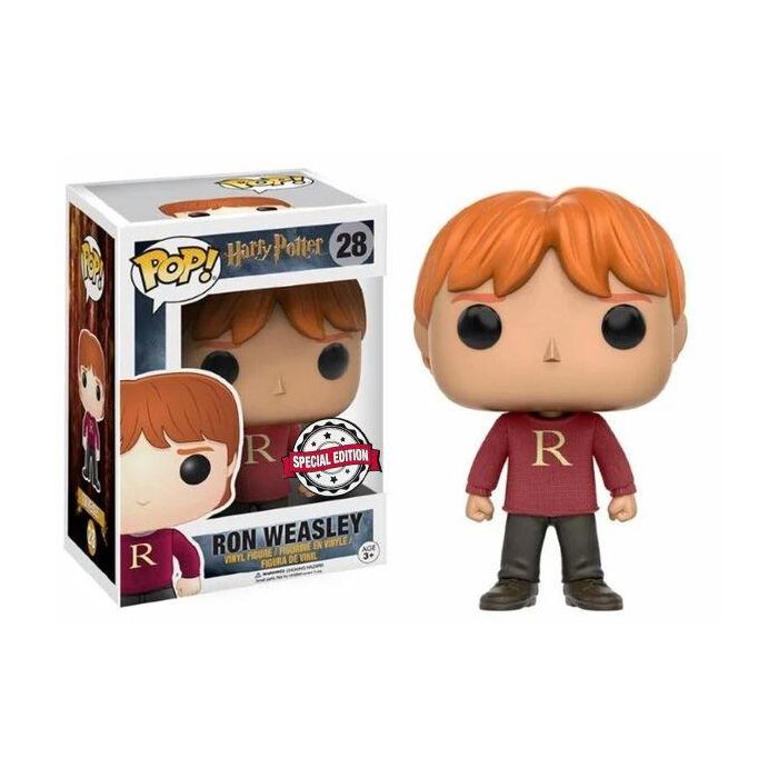 Funko Pop Harry Potter Ron Weasley con Jersey - Figura de Vinilo de 9 cm con Caja Original 1