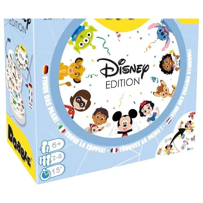 Asmodee Dobble Disney 100 Años Juego de Mesa ASM3558380099390 5 Minijuegos Idioma Francés 4