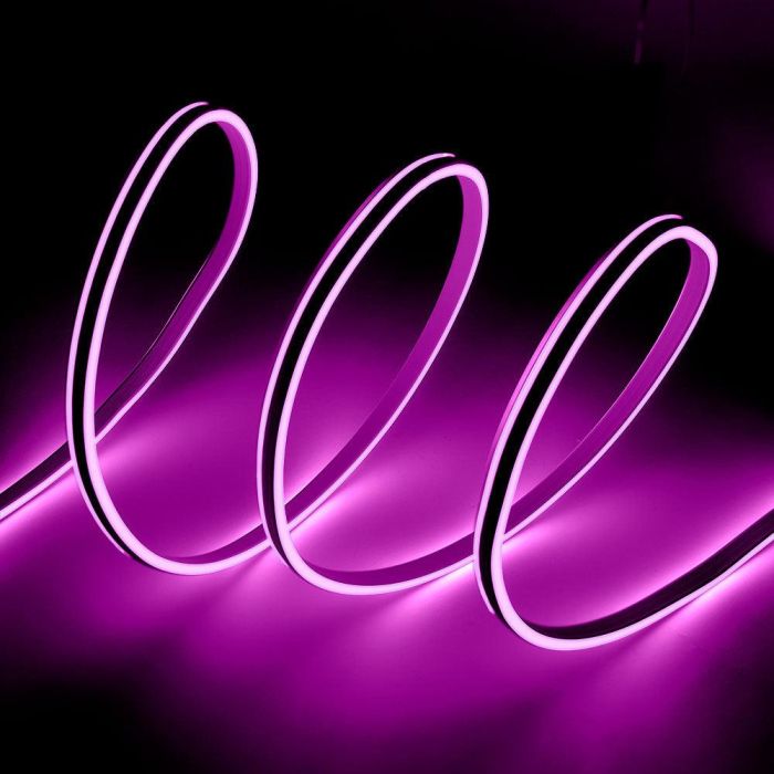 Neon Flex Tira LED Manguera 6W 6000K 220VAC 8x18mm Doble 120xSMD2835 6W/M x1M 40.000H [HO-NSPVC8x16DOY220CW] 9