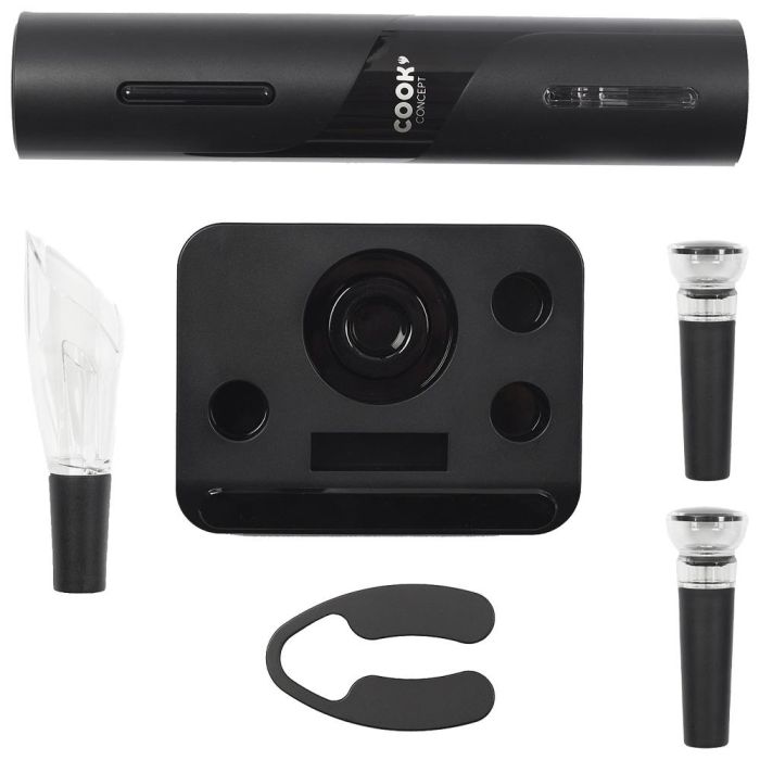 Cook Concept Pour Lui Kit 5 Piezas Vino Sacacorchos Electrónico Tapón Vertedor Tapones Vacío Descapsulador para Amantes del Vino 3