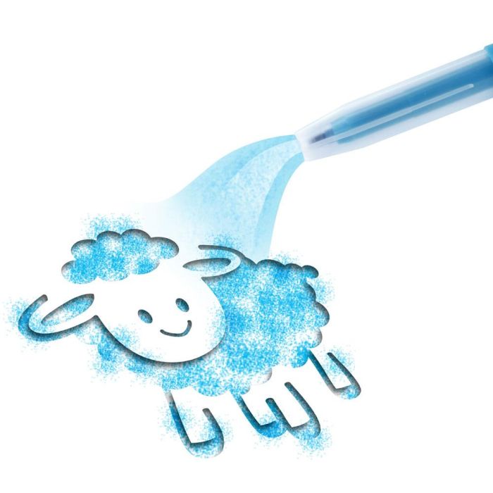 Jeux 2 momes Juego De 5 Aerógrafos Con 2 Plantillas 5