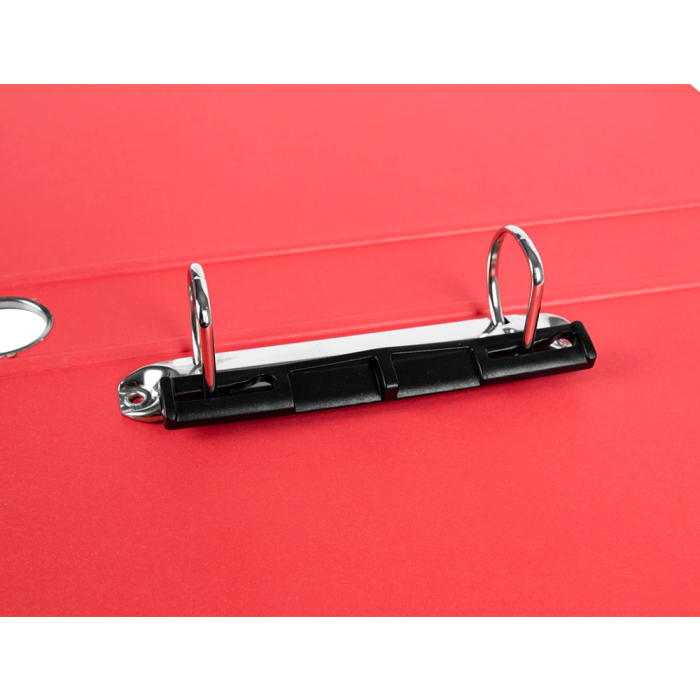 Liderpapel Módulo 4 archivadores folio 2 anillas mixtas 25mm rojo 6