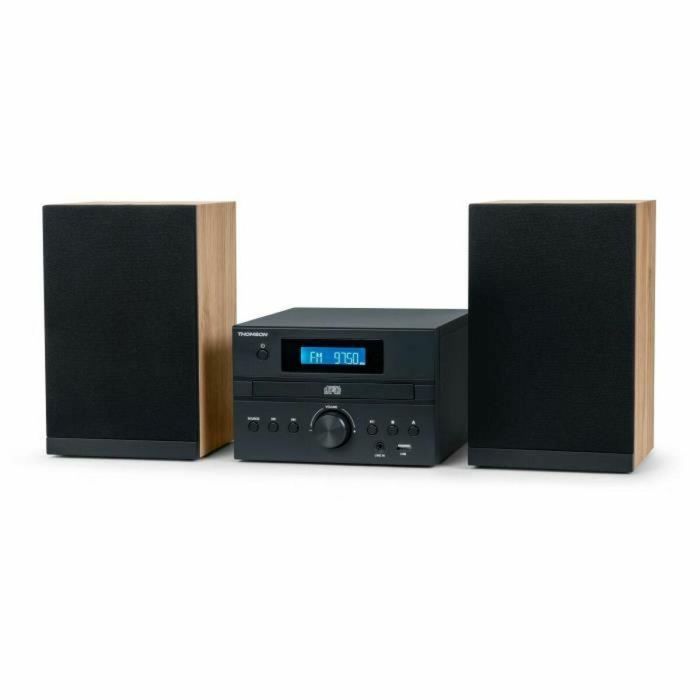Thomson THO3499550389999 Microcadena Bluetooth, Radio CD MP3 USB DAB, Madera y Negro 2 Thomson THO3499550389999 Microcadena Bluetooth, Radio CD MP3 USB DAB, Madera y Negro 2