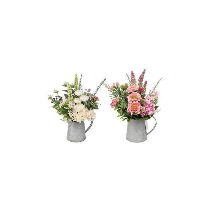 Planta DKD Home Decor Blanco Rosa 15 x 36 x 15 cm (12 Unidades)
