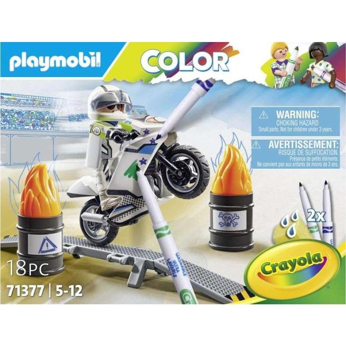 Playmobil Moto 71377 para Colorear y Personalizar con Rotuladores Incluidos +4 Años 2