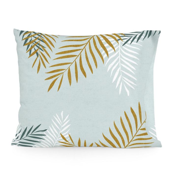 Funda de almohada HappyFriday Blanc Foliage Mint Multicolor 60 x 70 cm