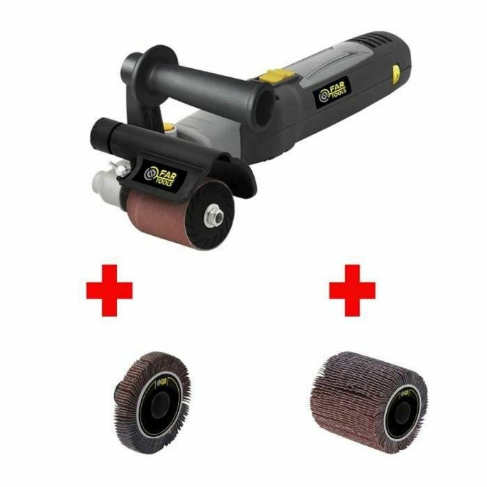 Fartools RDP601 Renovador de Precisión Pack con Cepillos para Tira Abrasiva para Lijar y Limpiar Madera y Metal en Áreas de Difícil Acceso