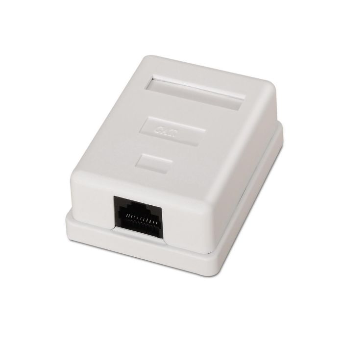 AISENS - ROSETA DE SUPERFICIE RJ45 CAT.6 UTP 1 TOMA, BLANCO