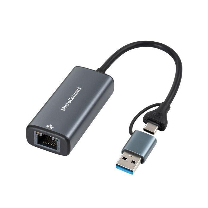 MicroConnect Premium USB-C / A to RJ45 2,5G Network Adapter MicroConnect Premium USB-C / A to RJ45 2,5G Network Adapter
