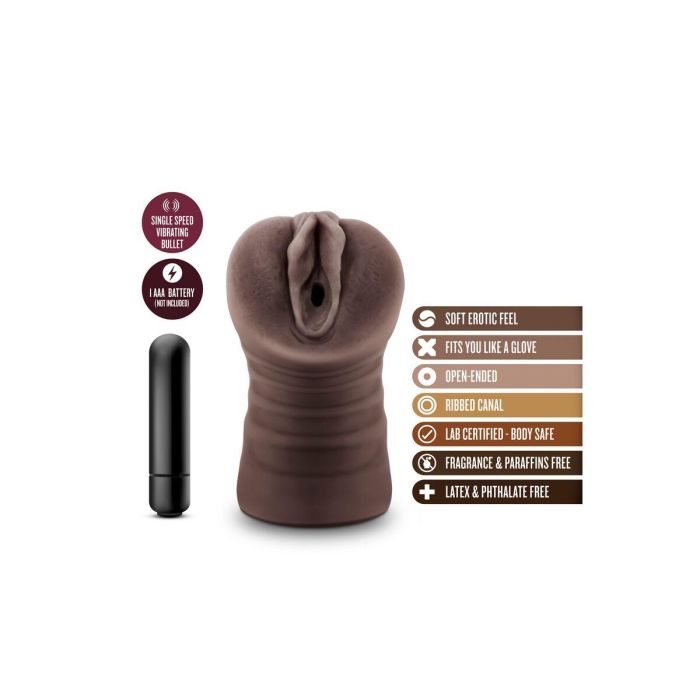 Masturbador Masculino Blush Hot Chocolate Brianna Marrón 10 Masturbador Masculino Blush Hot Chocolate Brianna Marrón 10